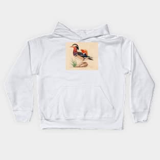 Mandarin Duck (Male) by Ferdinand von Wright Kids Hoodie